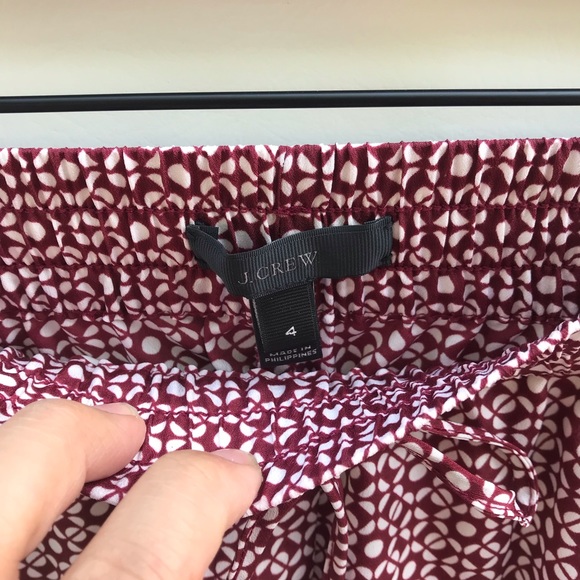 J.Crew Geo Print Drawstring pants - Picture 6 of 7